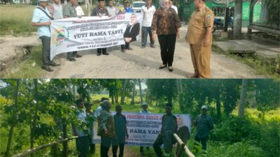 Ketua Komisi III DPRD Lamsel Tinjau Infrastruktur Usulan Warga