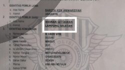 Proses Balik Nama Kepemilikan Mobil Siaga Desa Rejomulyo Tidak Diperbolehkan atas Nama Pribadi