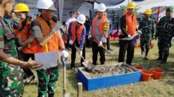 Peletakan batu pertama pembangunan gudang dan kelengkapan Koperasi Desa Merah Putih (KDMP) Berjalan Lancar