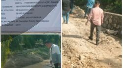 Proyek Pembangunan Jalan Senilai Rp12,6 M di Palas Diduga Dikerjakan Asal-asalan