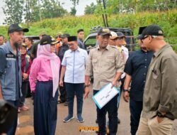 Bupati Pesawaran Nanda Indira Dampingi Gubernur Lampung Tinjau Ruas Jalan provinsi