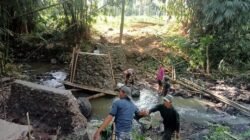 Petani Sukaraja Swadaya Bangun Jembatan Demi Selamatkan Akses 200 Hektare Lahan Pertanian